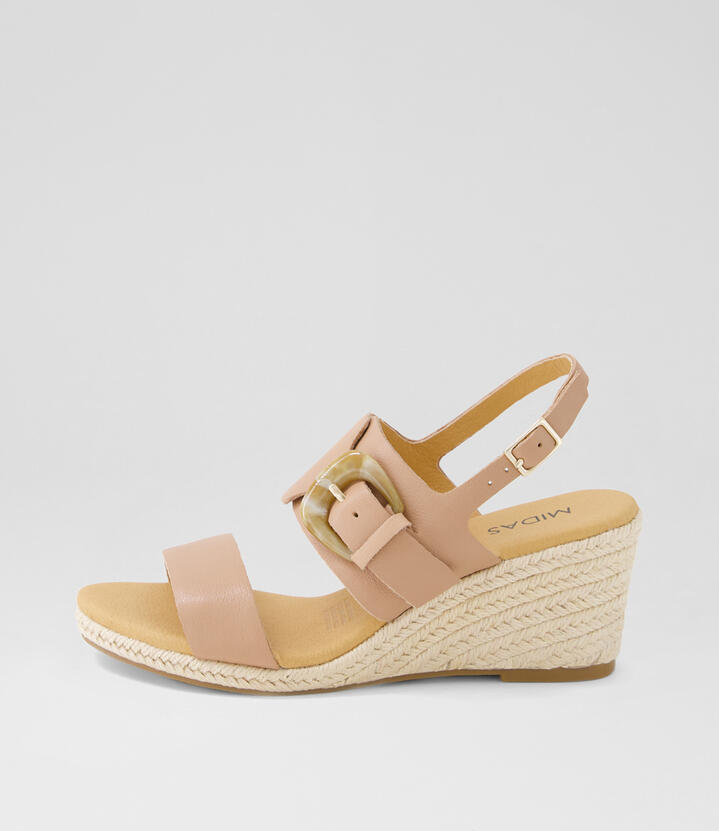 Joi Latte Leather Sandals