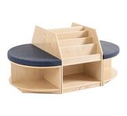 Jooyes Wooden Kids Bookshelf Neutral