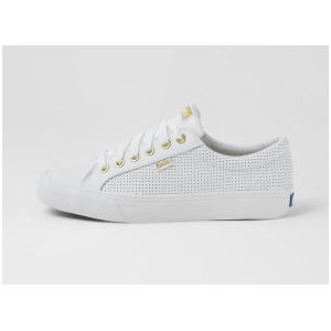 Jumpkick Perf White Leather Sneakers