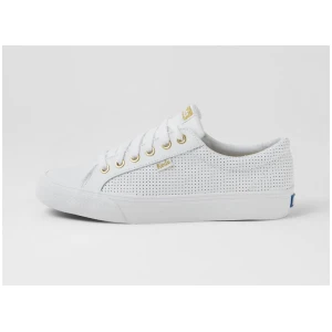 Jumpkick Perf White Leather Sneakers