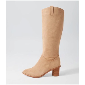 Kamila Wheat Suede Knee High Boots
