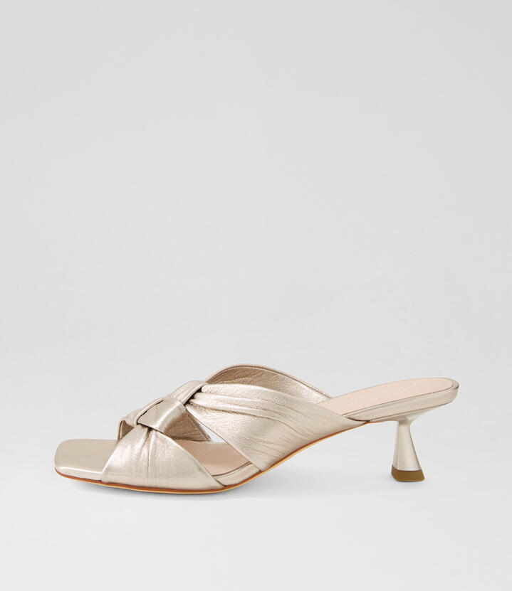 Karisa Platino Leather Sandals