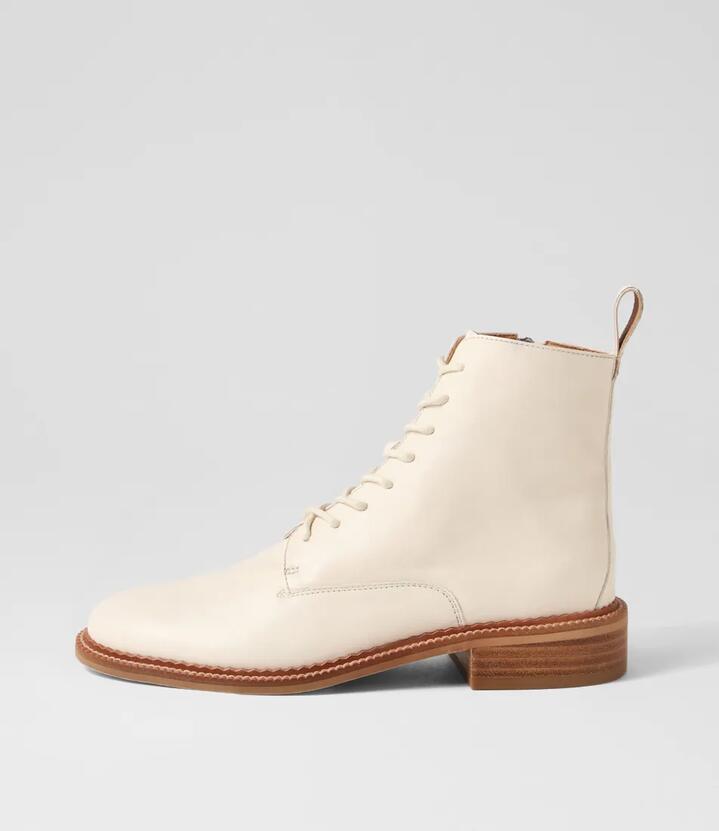 Karma Bone Suede Lace Up Boots