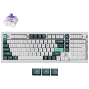 Keychron Q5 HE QMK Wireless Shell White Custom Mechanical Keyboard - Nebula Switch