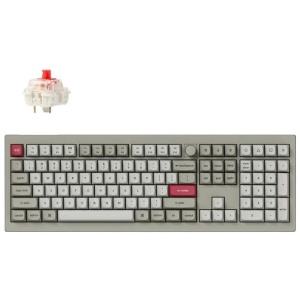 Keychron V6 Max QMK/VIA Wireless Custom Retro Mechanical Keyboard - Red Switch
