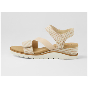 Kgari Beige Print Multi Sandals