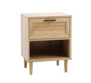 Khan 1 Drawer Bedside Table Neutral