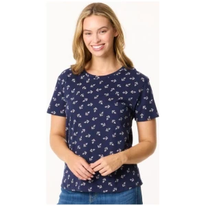 Khoko Collection Women's Crew Neck Cotton Print Tee
