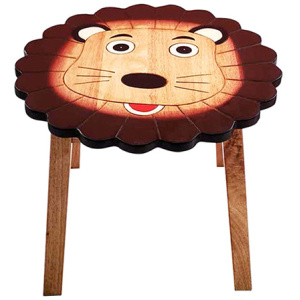 Kids Wooden Table Lion