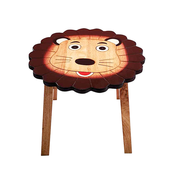 Kids Wooden Table Lion
