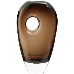 Kireva Medium Hole Vase A - Brown by Interior Secrets - AfterPay Available