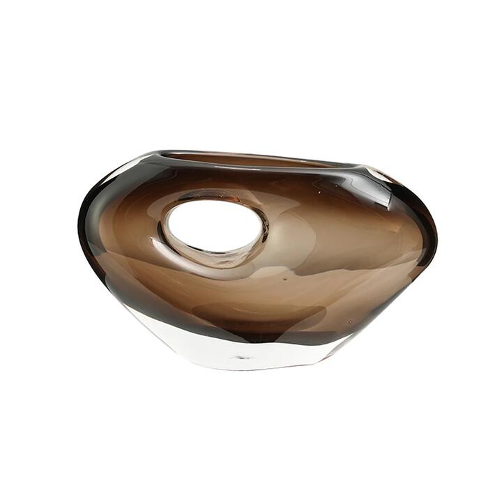 Kireva Medium Hole Vase B - Brown by Interior Secrets - AfterPay Available