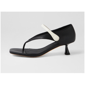 Kolla Black Ivory Leather Sandals