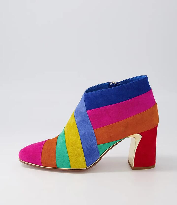 Kolly Bright Multi Ankle Boots