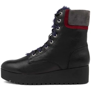 Kooper Black Leather Ankle Boots