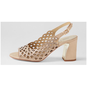 Kruby Gold Shimmer Leather Sandals