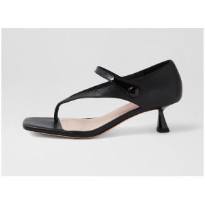 Kyrian Black Leather Sandals