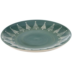 Ladelle Christmas Evergreen Round Platter