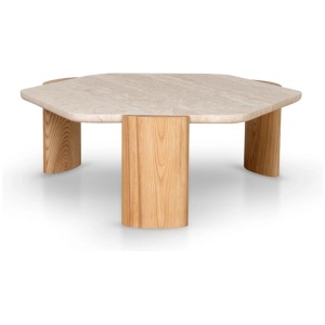 Larisa 100cm Travertine Coffee Table - Natural by Interior Secrets - AfterPay Available