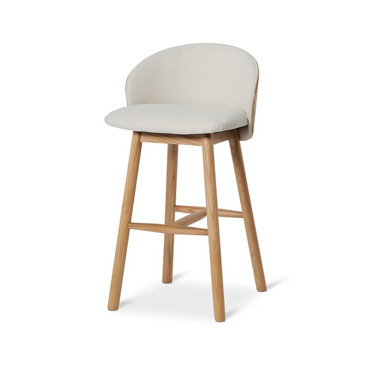 Lennox 65cm Natural Bar Stool - Beige by Interior Secrets - AfterPay Available