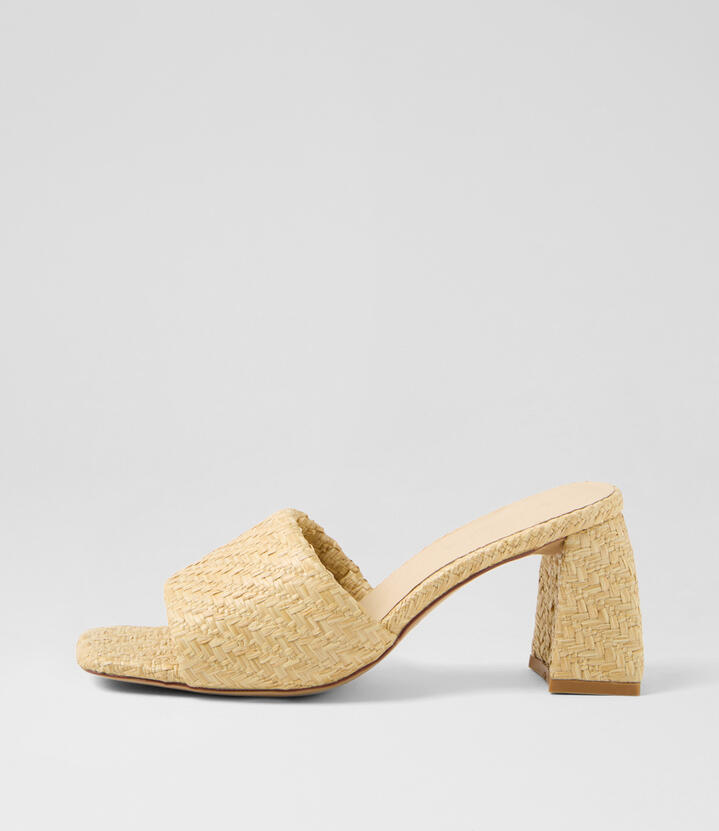 Lenny Natural Raffia Sandals