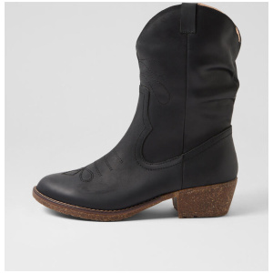 Limit Black Pull Up Leather Calf Boots