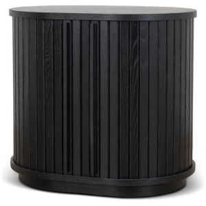 Linea 55cm Side Table - Full Black by Interior Secrets - AfterPay Available