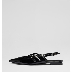 Lisst Black Patent Pu Flat Shoes