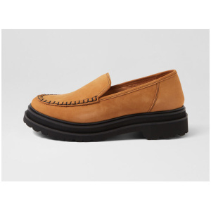 Loafer Step Moccasian Chestnut Nubuck Flat Shoes