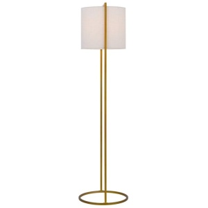 Loftus Floor Lamp, Antique Gold, Ivory