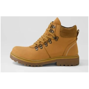 Logger Tan Leather Lace Up Boots