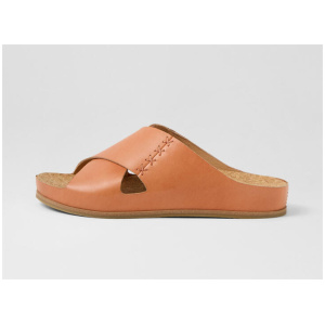 Londen Orange Leather Sandals