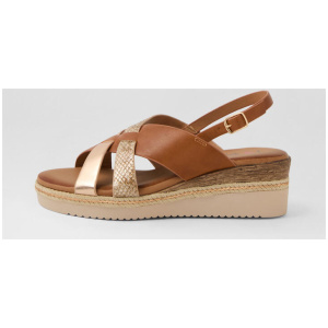 Londyn Tan Rose Gold Sandals