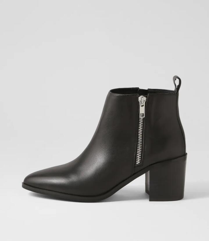 Luca Boot Black Leather Ankle Boots
