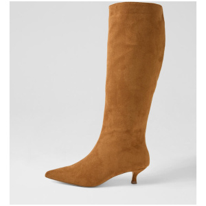 Lucila Ii Tan Microsuede Knee High Boots