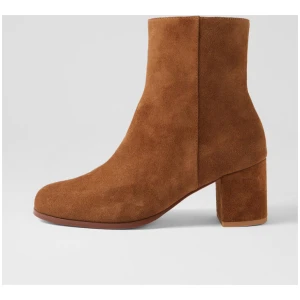 Luna Tan Suede Ankle Boots