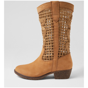 Luxie Light Tan Nubuck Calf Boots