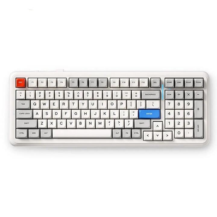 MCHOSE K99 V2 98% Wireless Mechanical Retro White Keyboard - Icy Creamsicle Switch