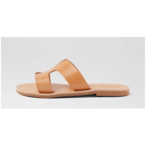 Maia Tan Leather Slides