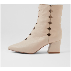 Mamuns Vanilla Leather Ankle Boots