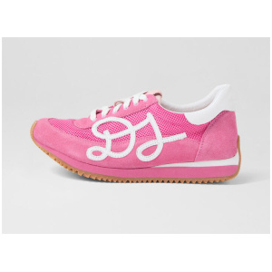 Marelle Pink White Leather Sneakers