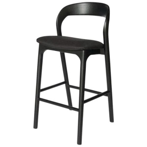 Marlow 65cm Bar Stool - Full Black by Interior Secrets - AfterPay Available