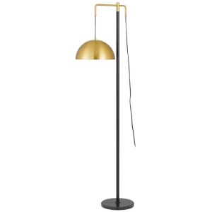 Marthos Floor Lamp, Black, Antique Gold