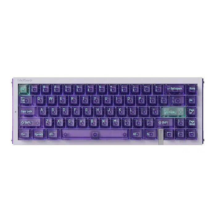 MelGeek REAL67 Custom Gaming Magnetic Hall Effect Potassium Purple Keyboard - TTC Sacred Heart KOM Switch