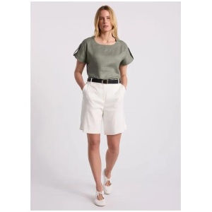 Melinda Linen Mix Tee