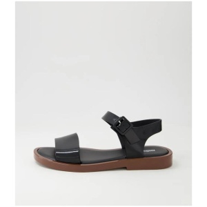 Melissa Mar Sandal Ii Black Brown Pvc Sandals