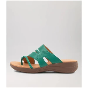 Mia Rose Gold White Gum Sole Leather Slides