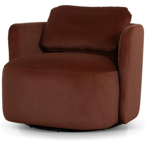 Milo Swivel Armchair - Red Bronze by Interior Secrets - AfterPay Available