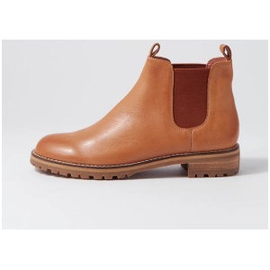 Miscoti W Tan Leather Chelsea Boots