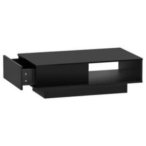Modern Furniture Coffee Table Led Lights High Gloss Storage Drawer
